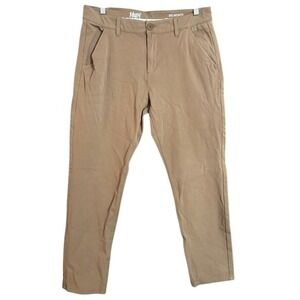 Mugsy Jeans Belmonts Chinos Khaki Tan Straight Fit Mens Size 34x32